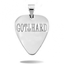Necklace for men with plectrum & Gotthard logo